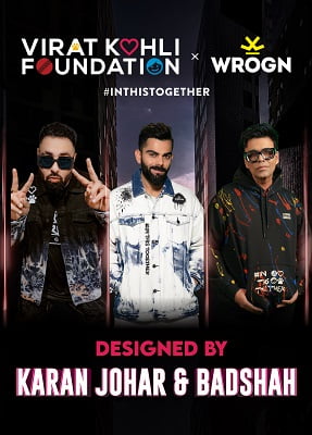 Wrogn and Virat Kohli Foundation Partner with Bollywood Icons Karan Johar and Badshah for a Limited-Edition Capsule Collection