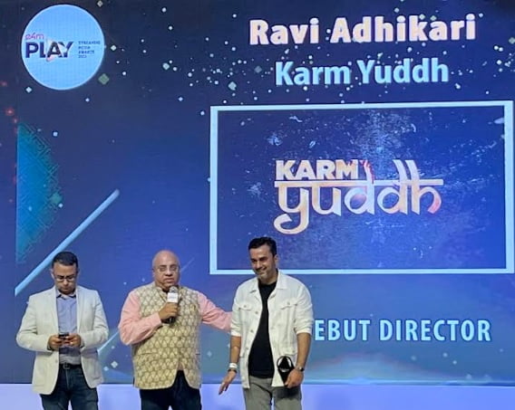 E4MPlay Streaming Media Awards 2023: Ravi Adhikari Receives Best Debut Director Award