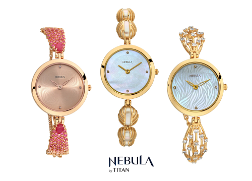 Nebula by Titan's Ashvi Presents 18K Solid Gold Watches with the Grace of Pearl