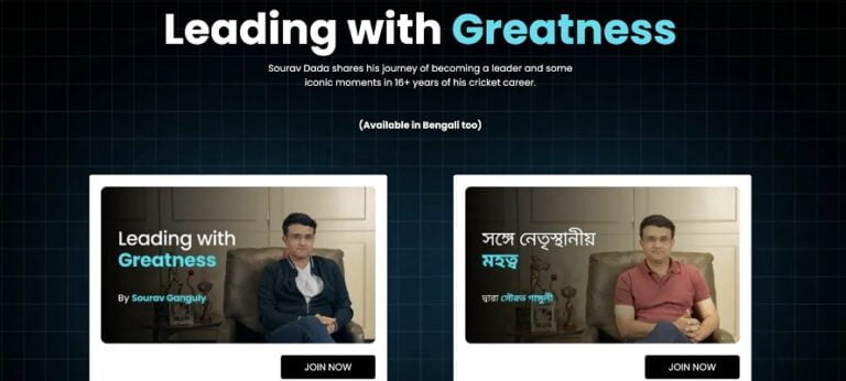 Sourav Ganguly, the Acclaimed "Dada" of Indian Cricket, Launches an Online Course on Leadership on his 51st Birthday