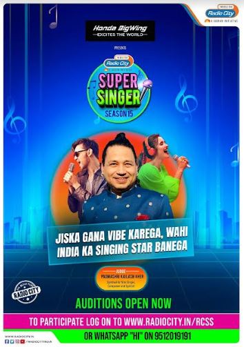 The Most-awaited 'Radio City Super Singer' Season 15 is Back to Elevate Melodies with Padmi Shri Kailash Kher as the Mentor