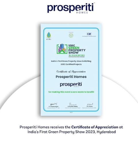 Prosperiti Homes: Hyderabad's 1st Sustainable Homes, EKAM