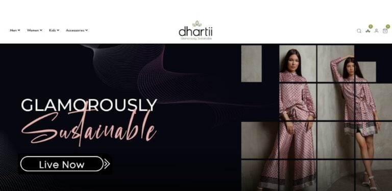 Introducing dhartii: A Sustainable Fashion E-Commerce Platform Paving the Way to a Glamorous Future