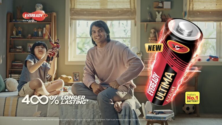 Neeraj Chopra Features in the Latest TVC of Eveready's Ultima Alkaline battery - Powers Kids Uninterrupted Play and limitless Imagination