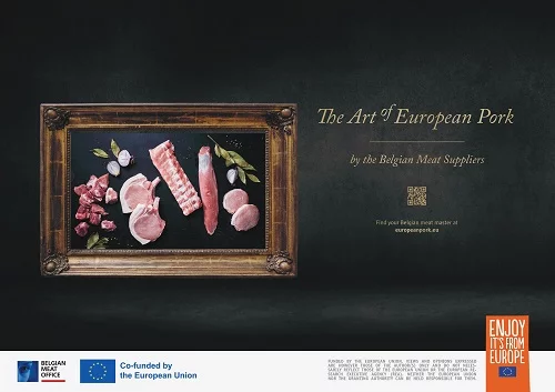 The "Art of European Pork" Campaign Returns for its Second Year, Showcasing Belgian Pork Excellence