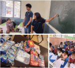 Manthan Students Conduct Classes for Government School Children and Donate Books to Help Set-up a Library