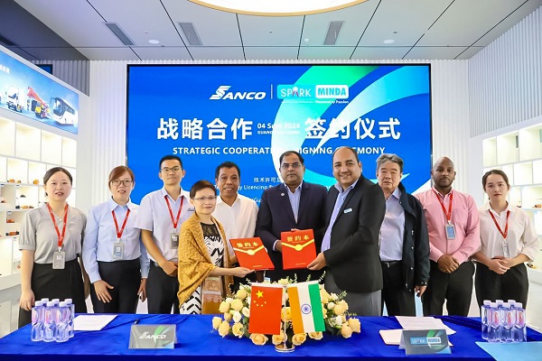 Minda Corporation Signs Technology Licensing Agreement with Sanco to Offer Electrical Distribution Systems Solutions for EV Market