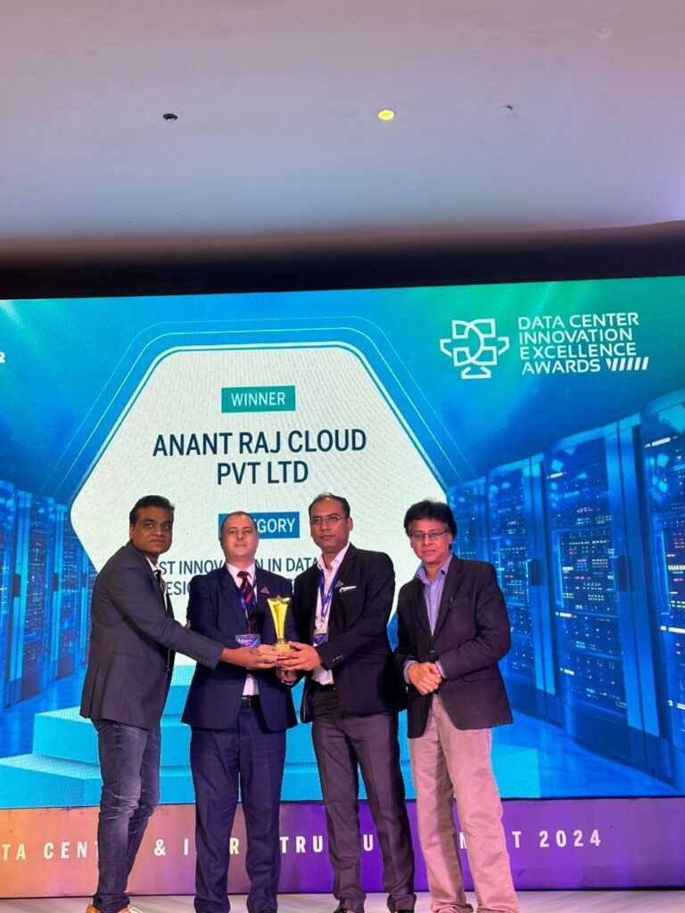 Anant Raj Cloud Wins Prestigious Award for 'Best Innovation in Data Center Design and Infrastructure' at Data Center Innovation Excellence Awards 2024