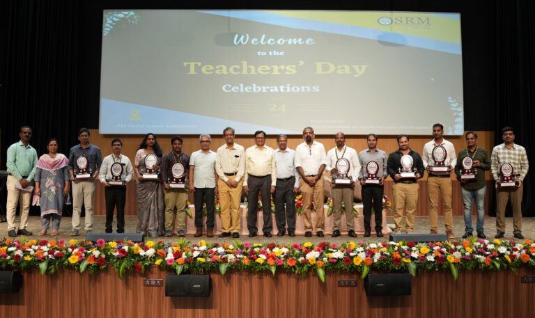 SRM University-AP Honoured Faculty Members for their Exemplary Excellence in the Field of Education