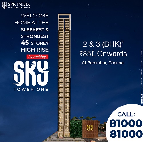 SPR India Launches Sky Tower 1, a Premium 45-Storey High-Rise Residential Tower in Perambur