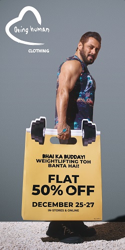 Celebrate 'Bhai ka Budday' with Salman Khan: Last Two Days to Enjoy Flat 50 Percent Off on Being Human Clothing