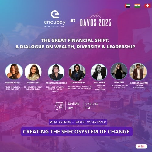 Encubay Amplifies the Dialogue on Women and Wealth at Davos, During World Economic Forum, 2025