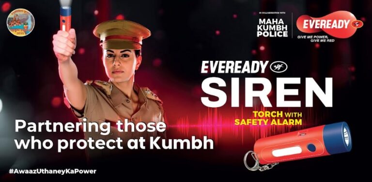 Maha Kumbh Police Equipped with Eveready Siren Torches for Effective Crowd Management for a Safer Maha Kumbh 2025