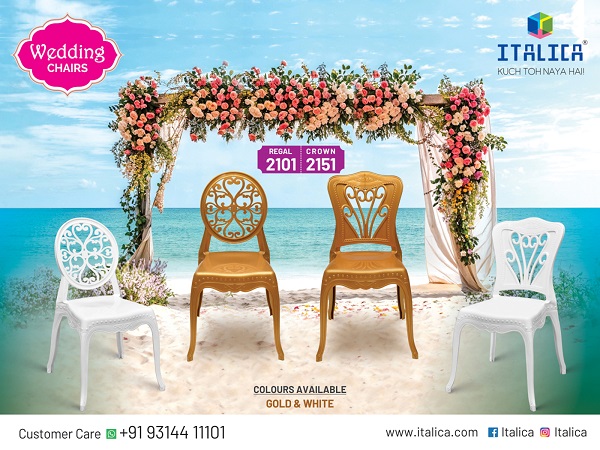 ITALICA Unveils Regal and Crown; Elegant Wedding Chairs for Unforgettable Celebrations