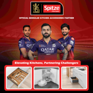 Spitze by Everyday Partners with Royal Challengers Bengaluru (RCB) as its Official Modular Kitchen Accessories Partner for IPL Season 2025