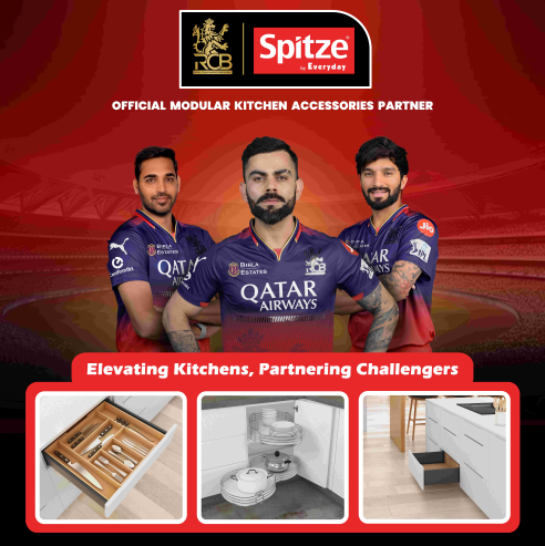 Spitze by Everyday Partners with Royal Challengers Bengaluru (RCB) as its Official Modular Kitchen Accessories Partner for IPL Season 2025