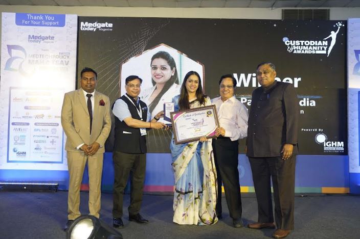 Dr. Payal Kanodia Honoured with 'Custodian of Humanity Award 2025' for Outstanding Contributions to Social Impact and Healthcare