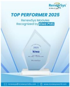 RenewSys Earns Prestigious Kiwa PVEL 'Top Performer' Status for 2025
