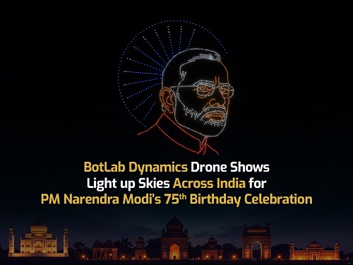 Drone Show Lights Up Skies Across India for PM Narendra Modi's 75th Birthday Celebration