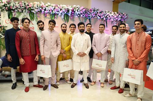 Actor Amit Sadh Inaugurates Ethnix by Raymond's Flagship Store at Lake Shore Mall, Thane