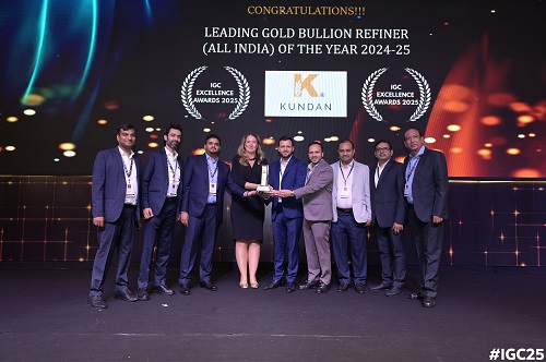 Kundan Refinery Pvt Ltd. Honoured at IGC Excellence Awards 2025 as India's Bullion Refining Leader
