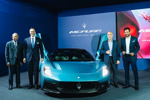 Maserati Expands into South India: VST Maserati's Flagship Showroom Opens in Bengaluru, Unveils MCPura Supercar