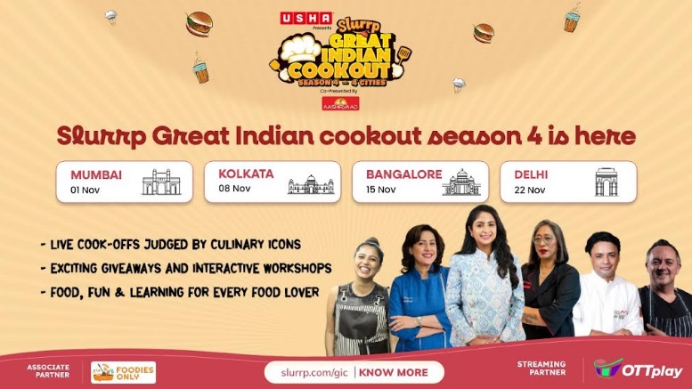 Slurrp's Great Indian Cookout Returns For Season 4 Across Four Indian Cities