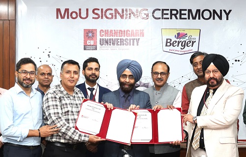 Chandigarh University Signs MoU with India's 2nd Largest Paint Company Berger Paints