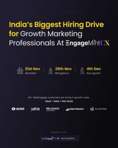 WebEngage Partners with Metamorph to Host India&apos;s Biggest Hiring Drive for Growth Marketing Professionals