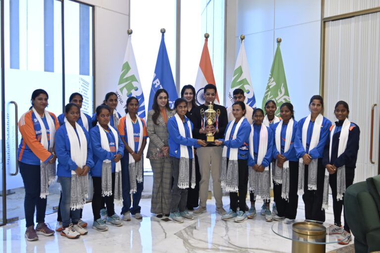 World T20 Champion Indian Women's Blind Cricket Team Meets Dr Payal Kanodia at M3M Foundation