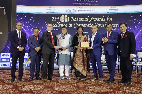 Greaves Cotton Limited Recognised as "Best Governed Company - Listed Segment: Emerging Category" at the 25th ICSI Award