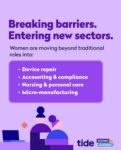 Women Entrepreneurs Are Entering Sectors Once Dominated by Men: Tide Insights