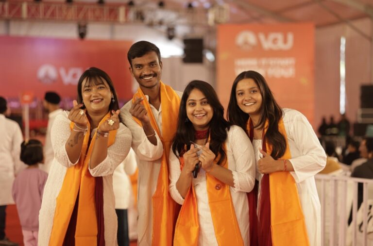 Mother Receives Degree Alongside Her Daughter at Vivekananda Global University's 9th Convocation, Inspires Thousands
