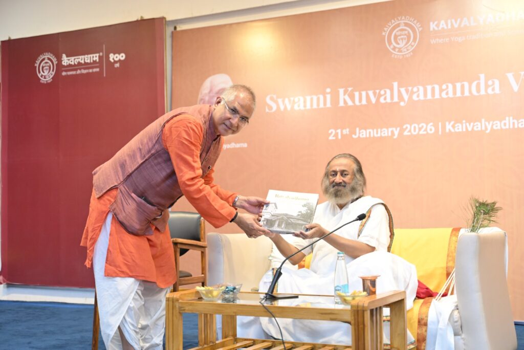 Kaivalyadhama's Legacy Celebrated as Sri Sri Ravi Shankar Shares Timeless Yogic Wisdom