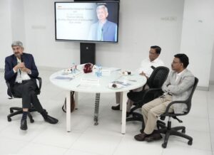 DRDO Chairman Dr Samir V Kamat Engage in Insightful Interaction with SRM University–AP Faculty