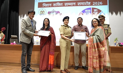 Noida Police Felicitates Galgotias University Faculty During Mission Shakti Samaroh