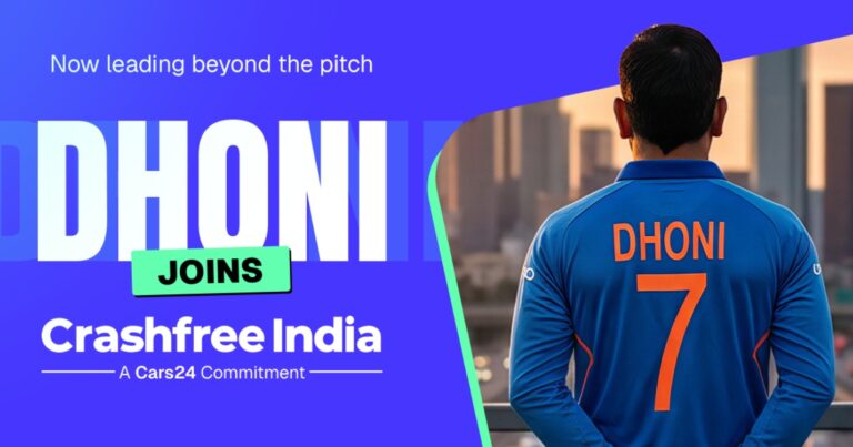 MS Dhoni Joins Cars24's Crashfree India As Goodwill Ambassador
