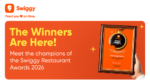 Swiggy Restaurant Awards 2026 Witness Record-Breaking Participation: Winners Announced Across 160+ Cities