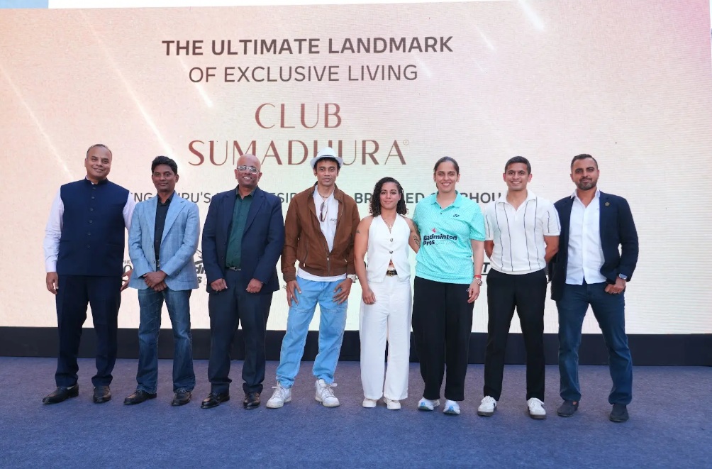 Bengaluru's First Residential Branded Clubhouse Goes Live at Folium by Sumadhura; Unveiled by Sports legends Saina Nehwal, Saurav Ghosal and Puja Tomar