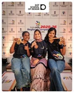 Students of DOT School of Design Secure Gold at IndiaSkills - Nationals