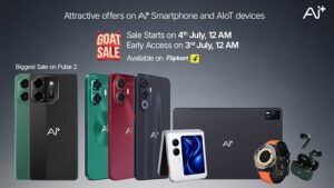 Ai+ Smartphone Announces Biggest-Ever Offer on Pulse 2 at INR 8,999 and Across its Product Portfolio During Flipkart GOAT Sale