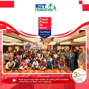 NIIT Foundation Re-certified as a Great Place To Work® in India for June 2026-June 2027